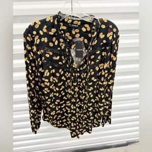 New NWT Torrid black floral blouse top 1X